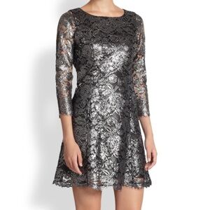 Shoshanna Black Lace Cocktail Dress Size 4